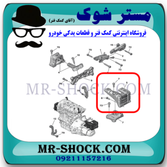 دسته موتور چپ پژو 2008 برند ساخت چین با بهترین قیمت و کیفیت و ارسال سریع در فروشگاه مستر شوک تخصصی ترین مرکز فروش قطعات یدکی خودرو 